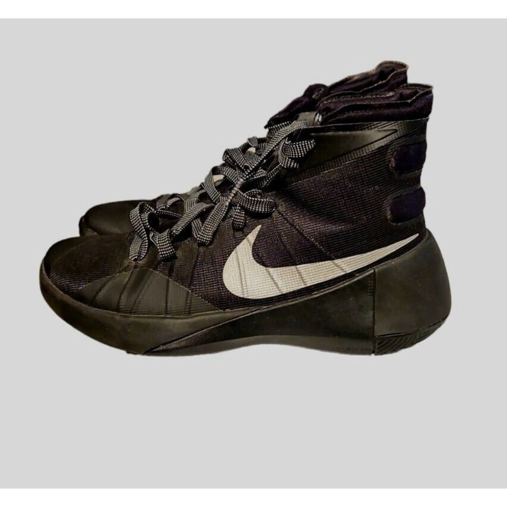 Nike HYPERDUNK Basketball Shoes Mens 7.5 Black High Top Athletic Sneakers 2015